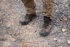 Steel toe hiking boots